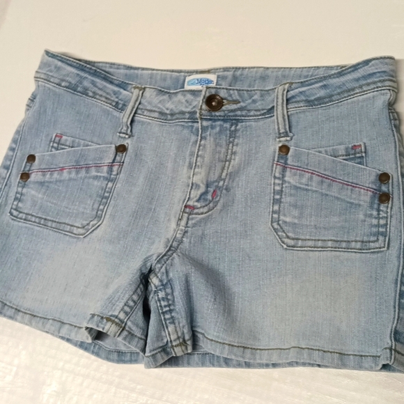 Big girls shorts light Blue wash mid-rise short girl size 14 regular outdoor - Picture 1 of 10